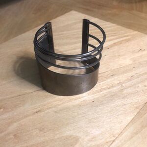 Silver Metal Cuff Bracelet